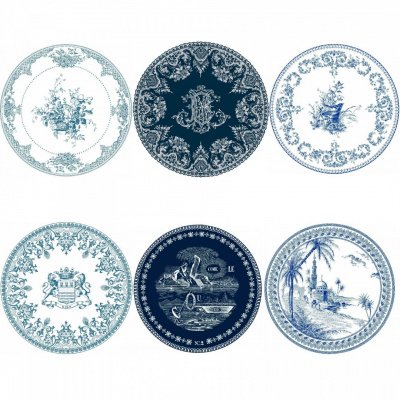 Тарелочки Blue 6шт