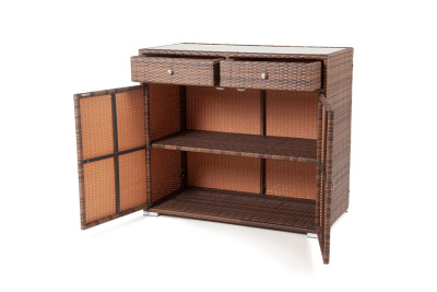 "Мальта" тумба плетеная из искусственного ротанга, цвет коричневый